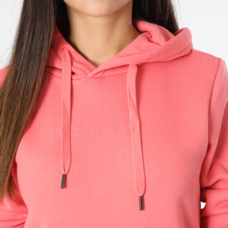 Teddy Smith - Sweat Capuche Femme Soly Rose Corail