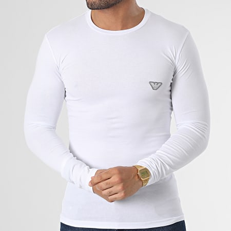 Emporio Armani - Maglietta a maniche lunghe 111023-3R512 Bianco