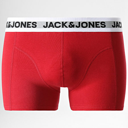 Jack And Jones - Set di 3 boxer Kaki Verde Navy Rosso Rikki