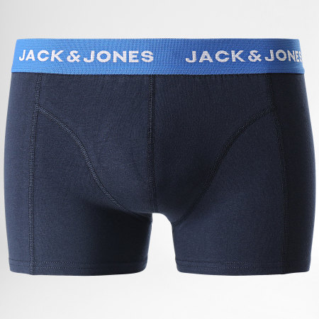 Jack And Jones - Lot De 3 Boxers Joel Floral Noir Bleu Marine