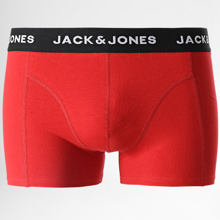 Jack And Jones - Set di 3 boxer Nico blu e rosso