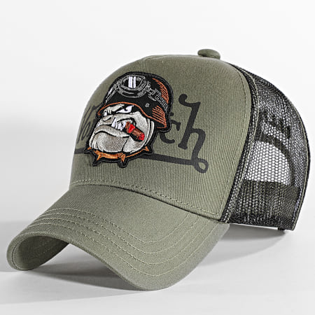 Von Dutch - Casquette Trucker Dog Vert Kaki - LaBoutiqueOfficielle.com