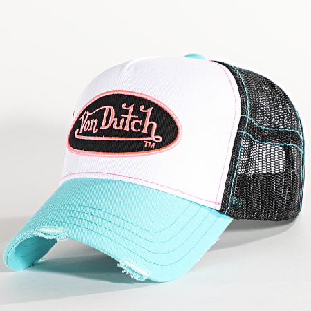 Von Dutch - Casquette Trucker Summer Bleu Clair Noir