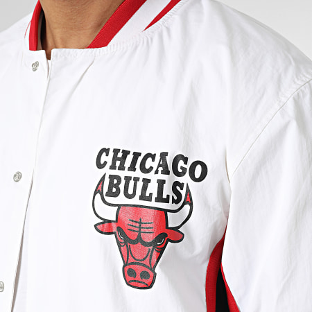 Mitchell and Ness - Chaqueta NBA Chicago Bulls Auténtica Blanca