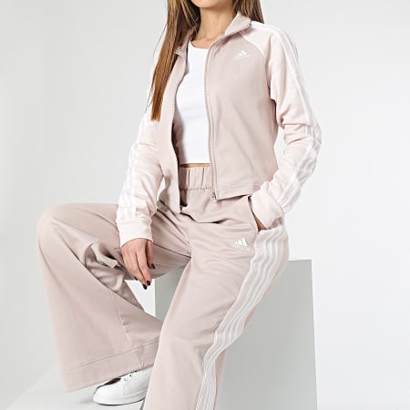 Adidas Sportswear - Ensemble De Survetement Crop Femme Teamsport IC0391 Rose