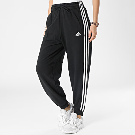 Adidas Sportswear - Pantalon Jogging Femme 3 Stripes HA4375 Noir