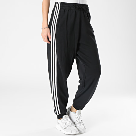 Adidas Sportswear - Pantaloni da jogging a 3 strisce da donna HA4375 Nero