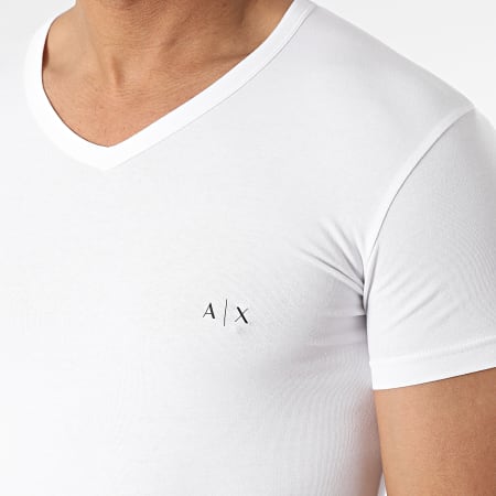 Armani Exchange - Lote de 2 camisetas 956005-CC282 Blanco