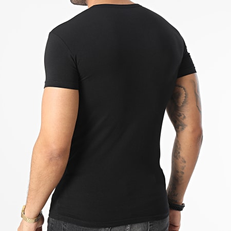 Armani Exchange - Lot de 2 Tee Shirts Col V 956004-CC282 Noir