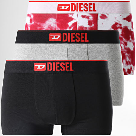 Diesel - Lot De 3 Boxers Damien 00ST3V Noir Blanc Gris Chiné