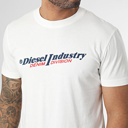 Diesel - Tee Shirt A03741-0JMAC Blanc