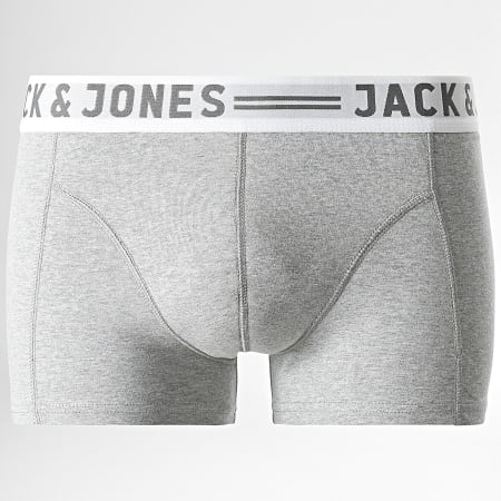 Jack And Jones - Lot De 3 Boxers Sense Noir Blanc Gris Chiné