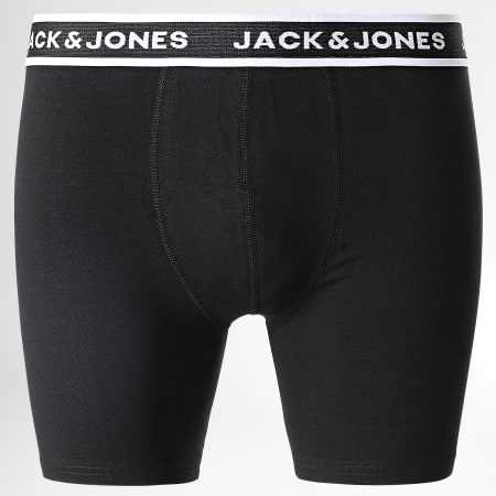 Jack And Jones - Set di 5 boxer neri tinta unita
