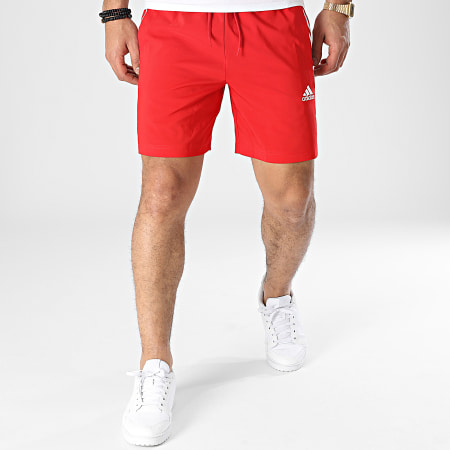 Adidas Performance - IC1486 Pantalón corto con banda rojo