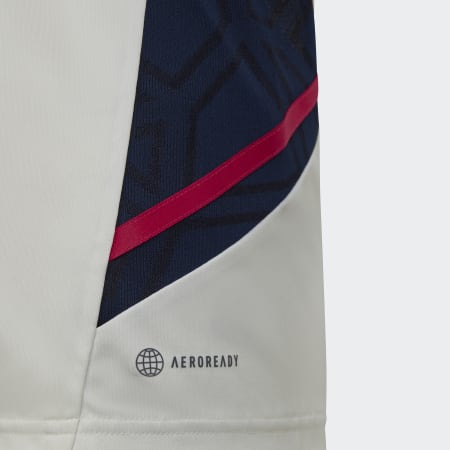 Adidas Sportswear - Tee Shirt A Bandes Enfant Arsenal HT4435 Blanc Cassé Bleu Marine Rose