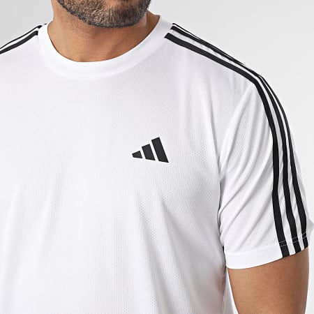 Adidas Sportswear - IB8151 Maglietta a righe bianche