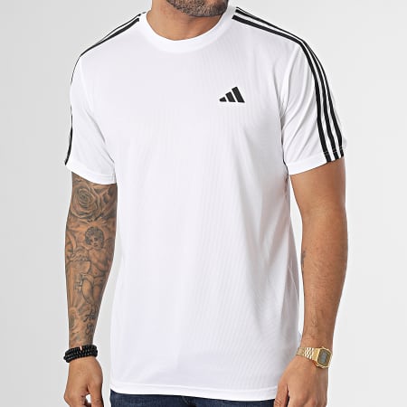 Adidas Performance - IB8151 Camiseta de rayas blanca