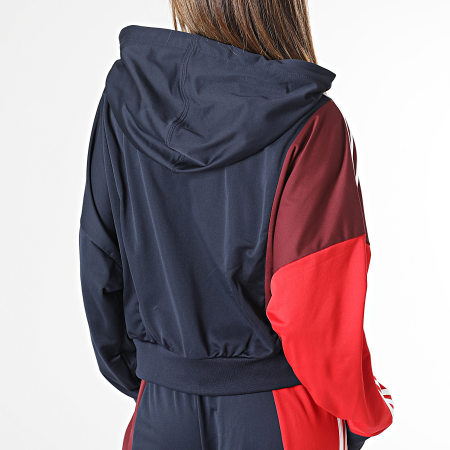 Adidas Sportswear - Tuta da ginnastica da donna IC0398 Blu navy Bordeaux