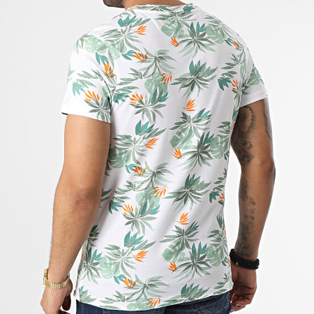 Deeluxe - Zeli Camiseta Floral 03T1134M Blanco Verde