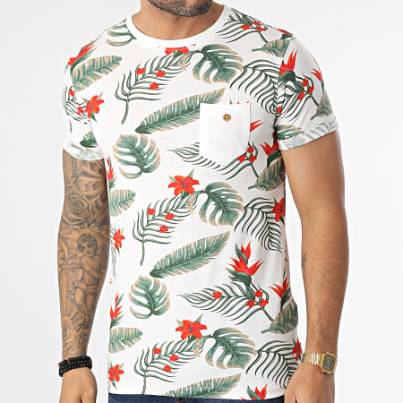 Deeluxe - Tee Shirt A Poche Floral 03T1141M Blanc