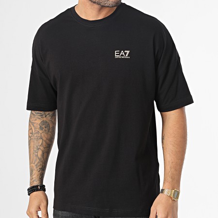 EA7 Emporio Armani - Camiseta 3RPT12-PJLBZ Negro Oro