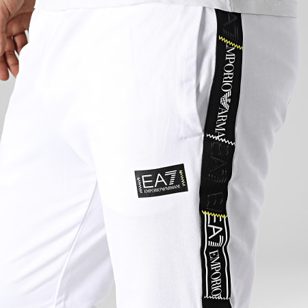 EA7 Emporio Armani - Pantalones de chándal con banda 3RPP58-PJ05Z Blanco