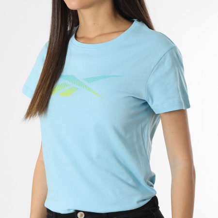 Reebok - Camiseta de mujer HZ5979 Azul claro