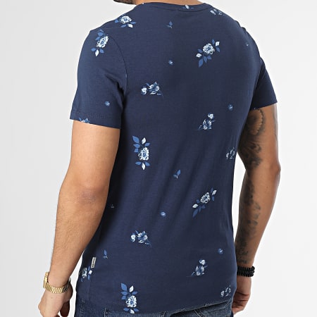 Blend - Tee Shirt Floral 20715026 Bleu Marine