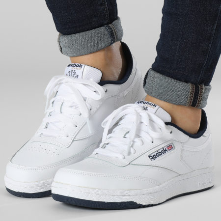 Reebok Zapatillas Club C DV4539 Mujer Calzado Blanco Azul Marino