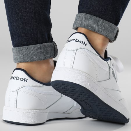 Zapatos reebok blancos para mujer azul marino on sale