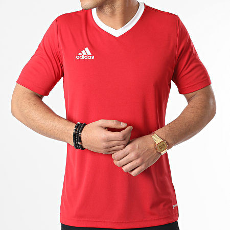 Adidas Sportswear - Tee Shirt Col V H61736 Rouge