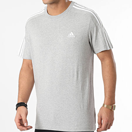 Adidas Performance - Camiseta de rayas IC9337 Heather Grey