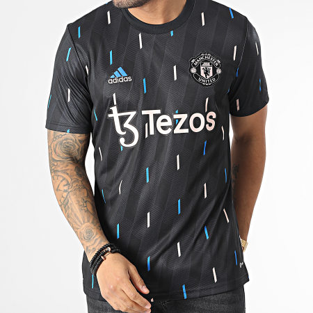 Adidas Sportswear - Maglia da calcio del Manchester United HT4307 Grigio antracite Nero