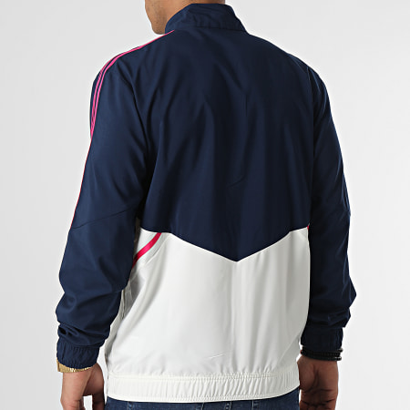 Adidas Sportswear - Veste Zippée A Bandes Arsenal HT4442 Bleu Marine Blanc