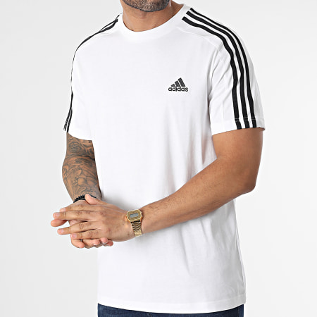 Adidas Sportswear - Maglietta a fascia IC9336 Bianco