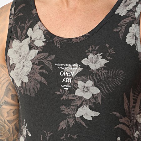 Deeluxe - Camiseta de tirantes floral 03T1750M Negro