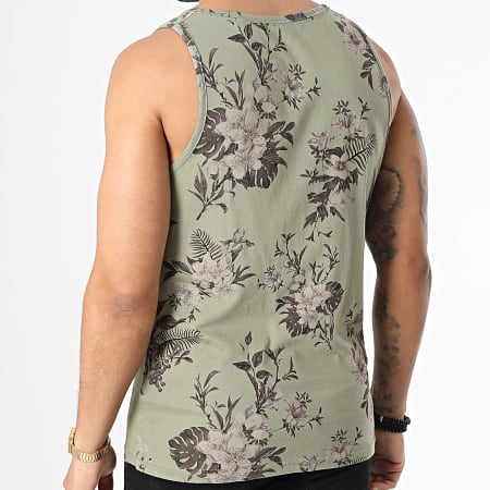 Deeluxe - Camiseta de tirantes Floral 03T1750M Caqui Verde