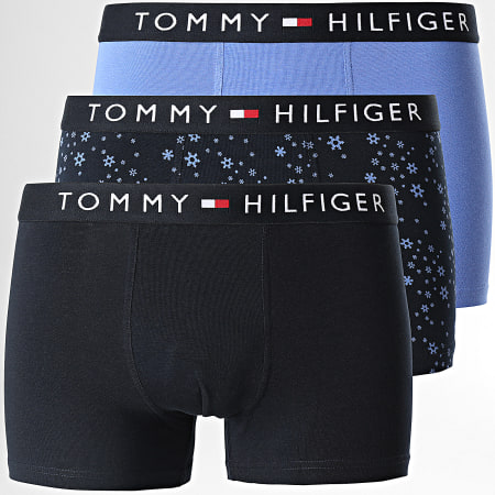 Tommy Hilfiger - Set di 3 boxer blu navy Premium Essentials 2717