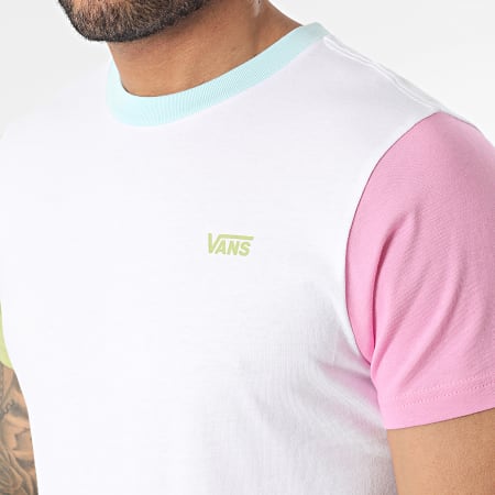 Vans - Tee Shirt Left Chest Colorblock A7RSQ Blanc