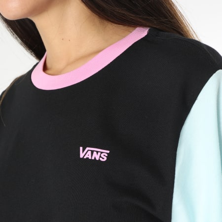 Vans - Tee Shirt Femme Chest Colourblock Noir