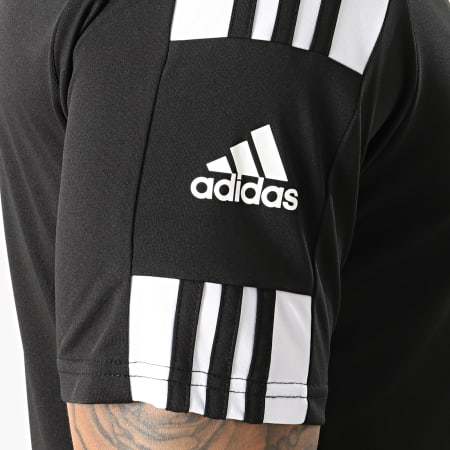 Adidas Sportswear - Lot De 2 Tee Shirts A Bandes Squad GN5723 GN5720 Blanc Noir