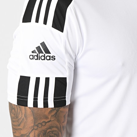 Adidas Sportswear - Confezione da 2 magliette Squad Stripe GN5723 GN5720 Bianco Nero