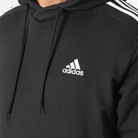 Adidas Sportswear - Sweat Capuche A Bandes IC0435 Noir