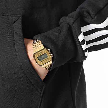 Adidas Sportswear - Sweat Capuche A Bandes IC0435 Noir