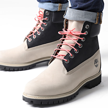 Timberland - Botas Premium 6 Inch Impermeables A5RE4 Negro Marrón Claro