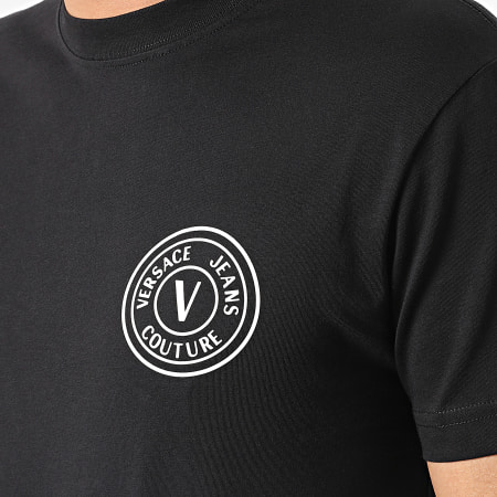 Versace Jeans Couture - Camiseta 74GAHT06-CJ00T Negra