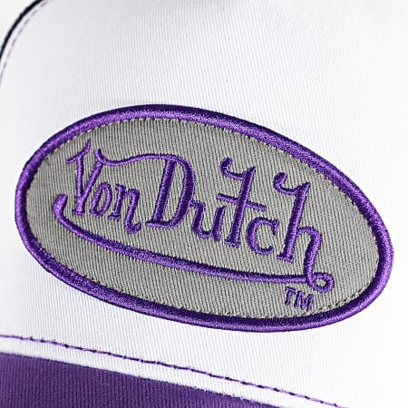 Von Dutch - Casquette Trucker Summer Noir Violet