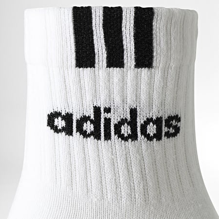 Adidas Sportswear - 3 paia di calzini a righe lineari HT3437 Bianco
