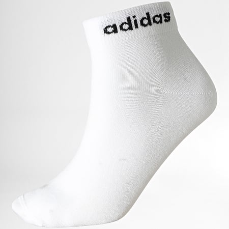 Adidas Sportswear - Lot De 3 Paires De Chaussettes Linear IC1306 Noir Blanc Gris Chiné