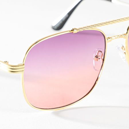 Lunettes De Soleil Vintage Rectangle - Teinte Jaune Dégradé, UV400, Cadre PC Léger, Unisexe - 9